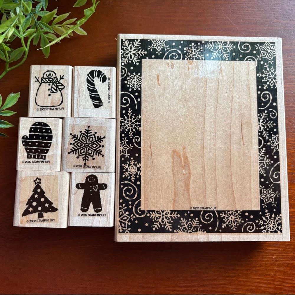 Stampin' Up! Holiday Frame Fun RETIRED Stamp Set Scrapbooking